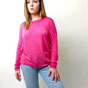 Betsey Johnson Performance Hot Pink Tee Shirt